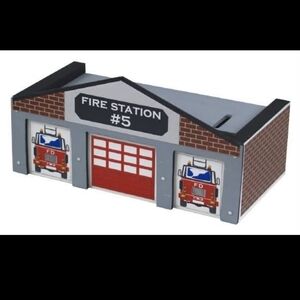 NEW Home Depot Kids Workshop Kit - Firehouse / Fire Department Bank